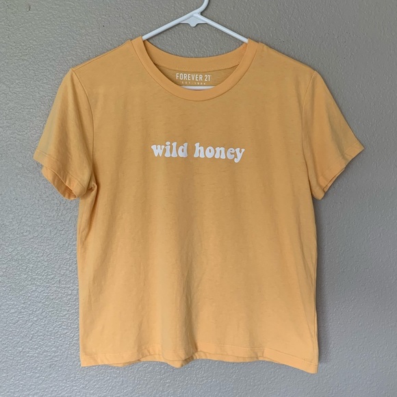 Forever 21 Tops - F21 Wild Honey Slightly Cropped Graphic Tee